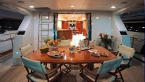 Yacht GEORGIA ROSE -  Aft Deck Dining